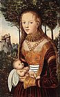 Young Mother with Child by Lucas Cranach the Elder